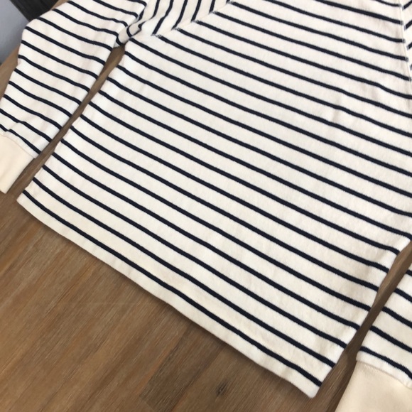 Madewell Cozy Striped French-Vibe Sweatshirt: large - Picture 7 of 10